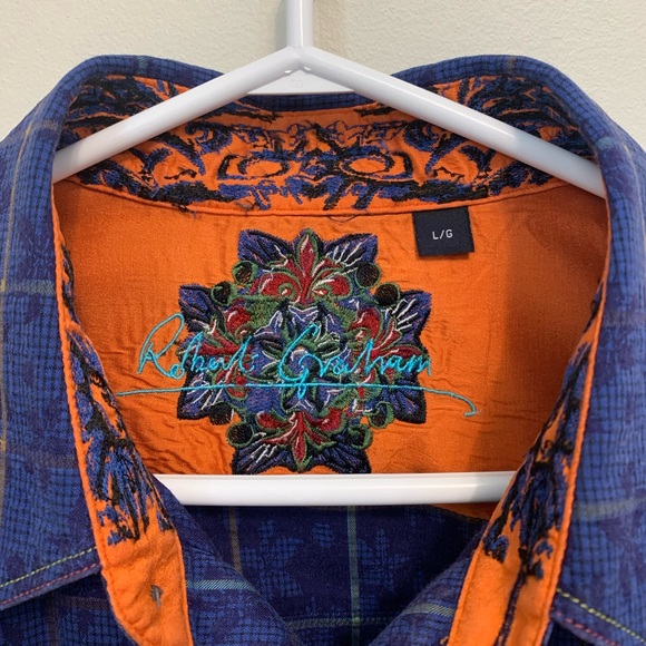 Mens Robert Graham shirt - Size L - Picture 3 of 4